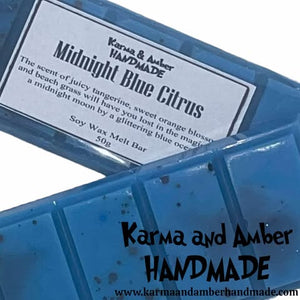 MIDNIGHT BLUE CITRUS Soy Wax Melt Bar